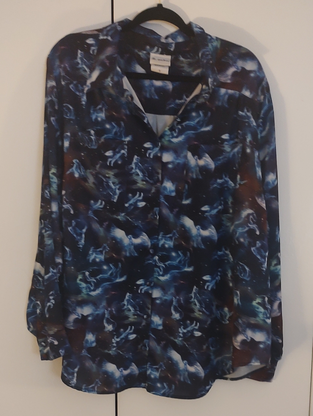 FIRST OFFER! Harry Potter Patronus Print Button-Up Blouse